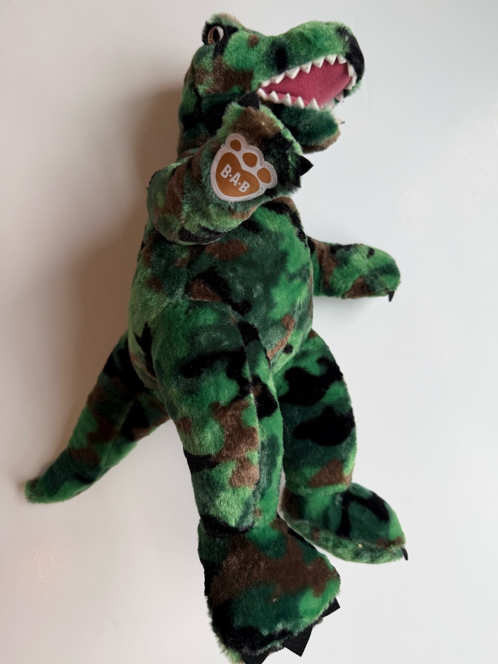3/$15 | Build-A-Bear Green Camouflage T-Rex Plush